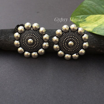 Antique Round Ear Studs